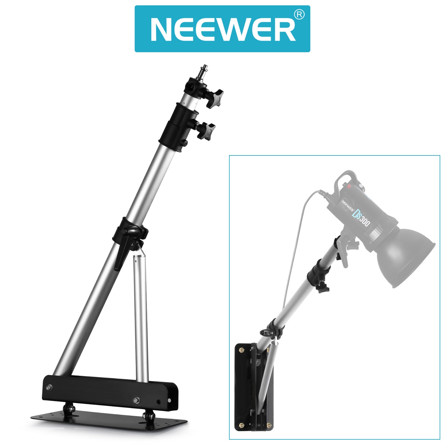 NEEWER 2-Pack Wall Mounting Triangle Boom Arm