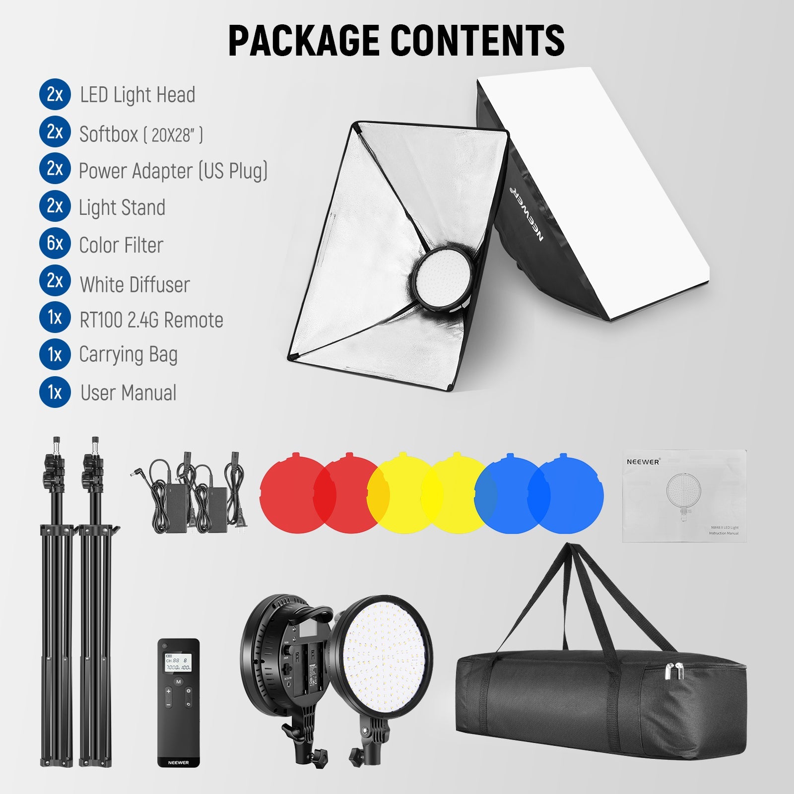 Neewer softbox deals led