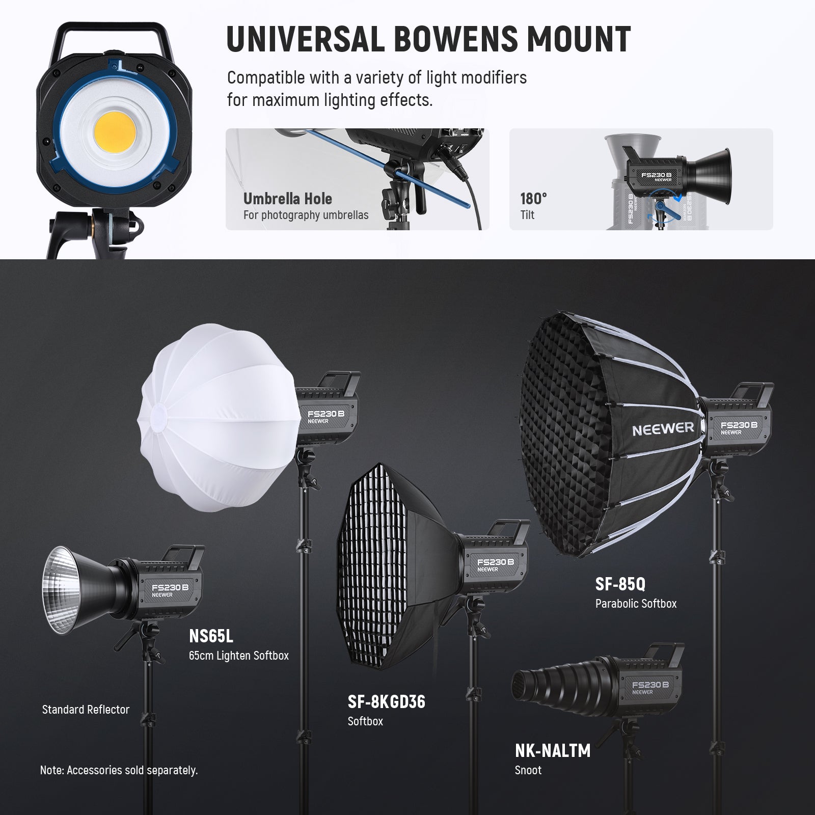 Photography Lighting NEEWER 600W Kit, Incandescent Equivalent